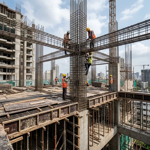 RCC Structure — Precision in Every Column, Beam & Slab | OMJI Construction Jaipur